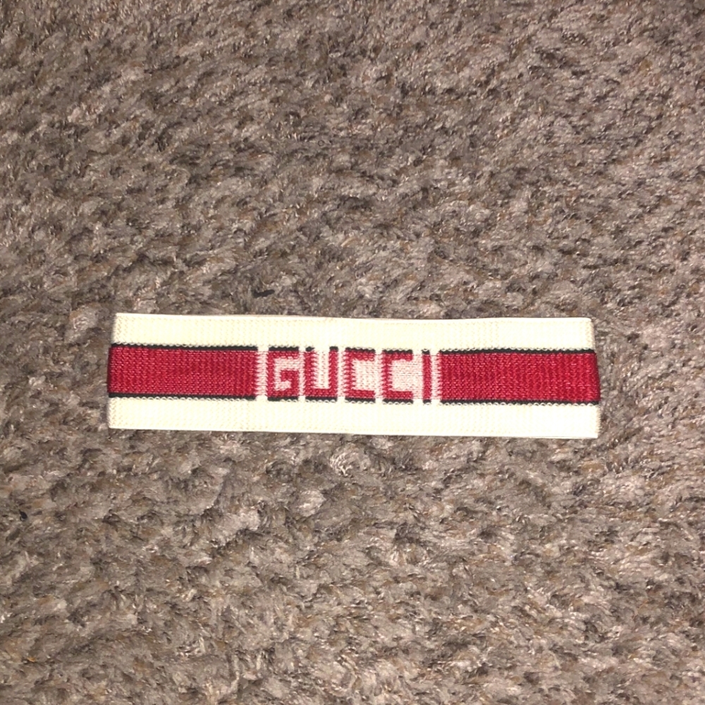 Gucci Elastic 80s Styled Red/White Striped Headband